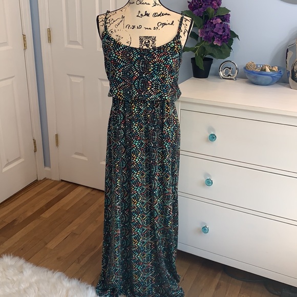 American Rag Multi Color Maxi Dress - Picture 2 of 5